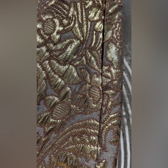 NWOT BAUM UND PFERDGARTEN Gold and Brown Brocade Midi Skirt|SIZE EU34 - Picture 3 of 7